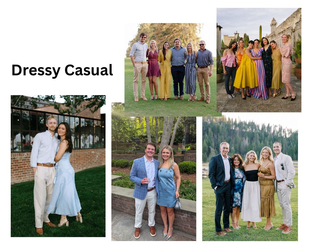 dressy casual wedding attire examples