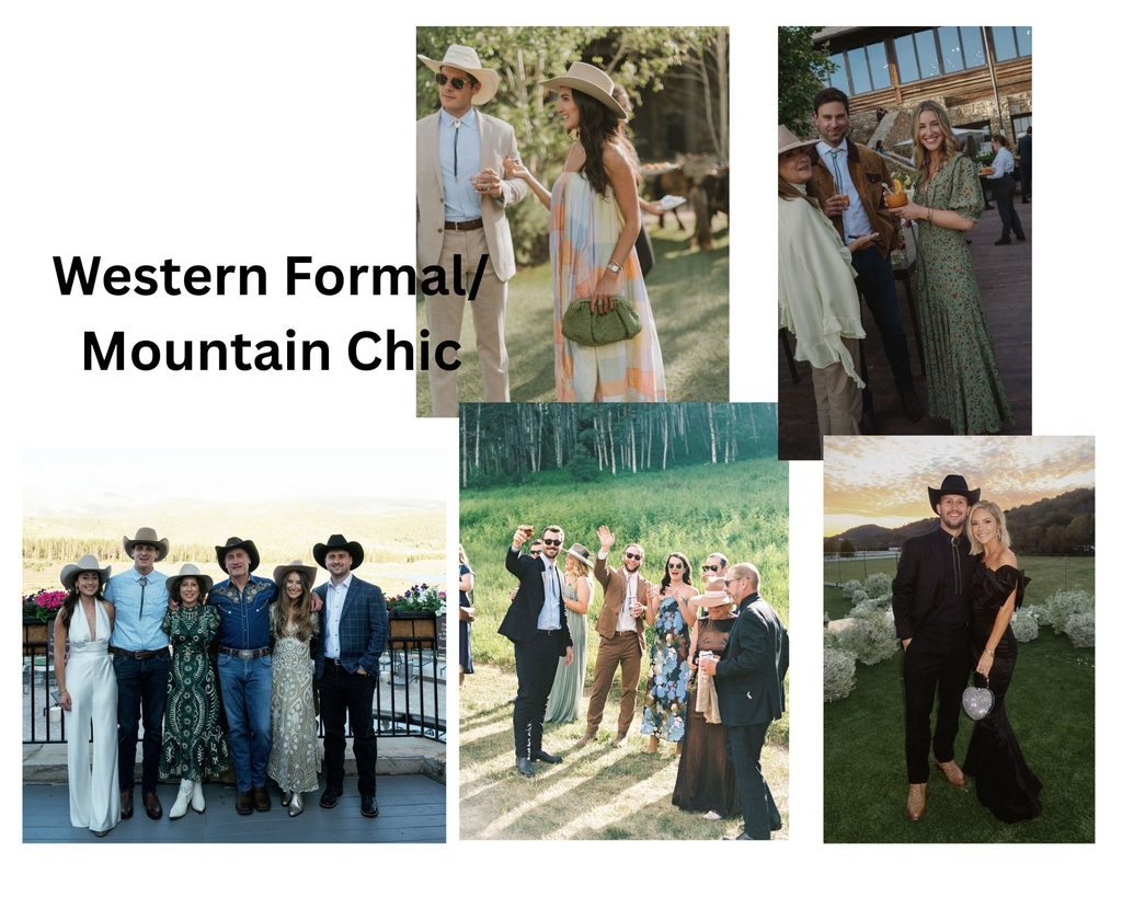 western formal wedding attire examples